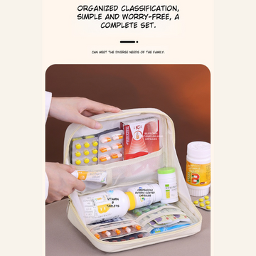 Household Medicine First Aid Storage Bag